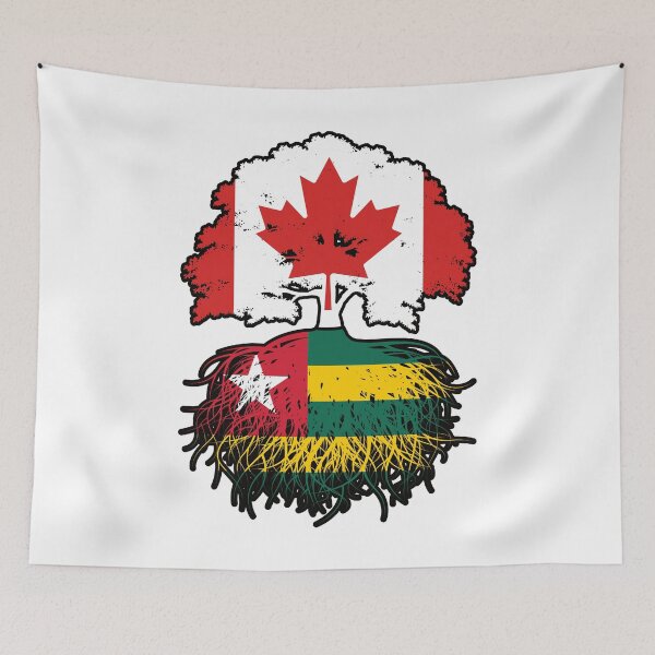 Item preview, Togo Togolese Canadian Canada Tree Roots Flag designed and sold by FlagX.