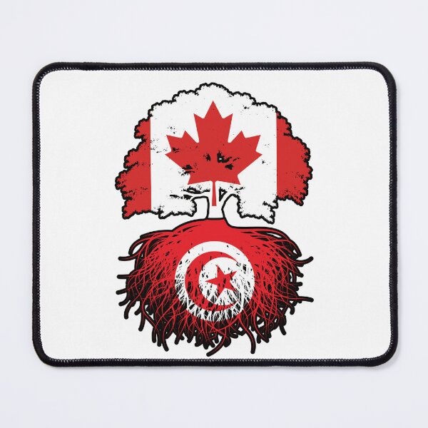 Item preview, Tunisia Tunisian Canadian Canada Tree Roots Flag designed and sold by FlagX.