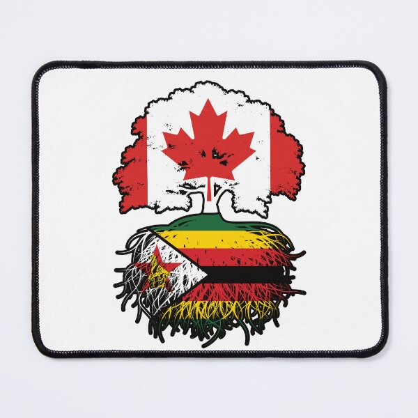 Item preview, Zimbabwe Zimbabwean Canadian Canada Tree Roots Flag designed and sold by FlagX.