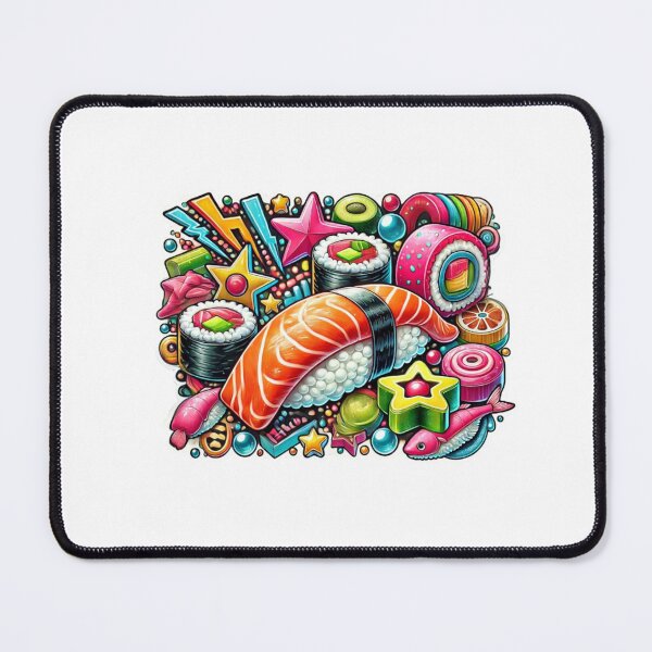 Item preview, CRAZY COLORFUL SUSHI STICKER designed and sold by Arts4U.