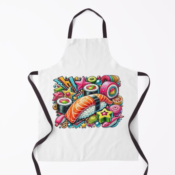 Item preview, CRAZY COLORFUL SUSHI STICKER designed and sold by Arts4U.