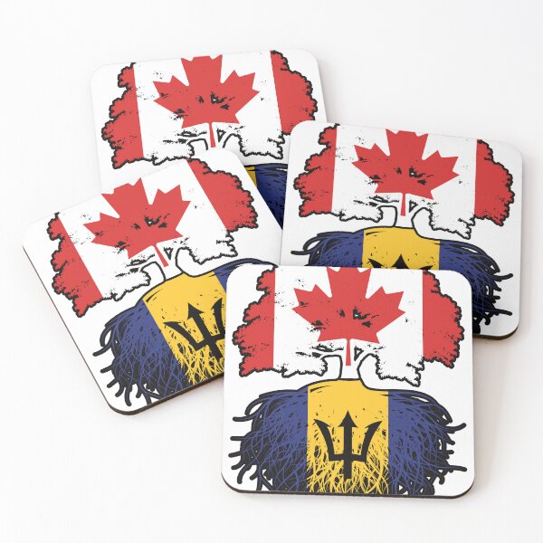 Item preview, Barbados Barbadian Canadian Canada Tree Roots Flag designed and sold by FlagX.