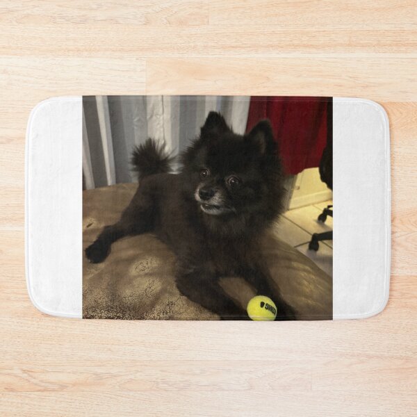 Item preview, Pomeranian pup & toy ball designed and sold by BasketKisses.