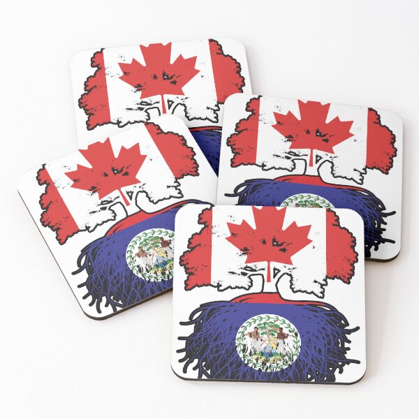 Item preview, Belize Belizean Canadian Canada Tree Roots Flag designed and sold by FlagX.