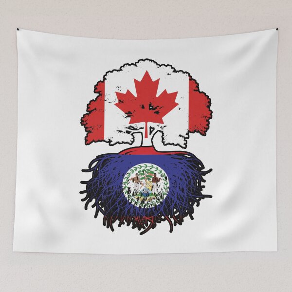 Item preview, Belize Belizean Canadian Canada Tree Roots Flag designed and sold by FlagX.