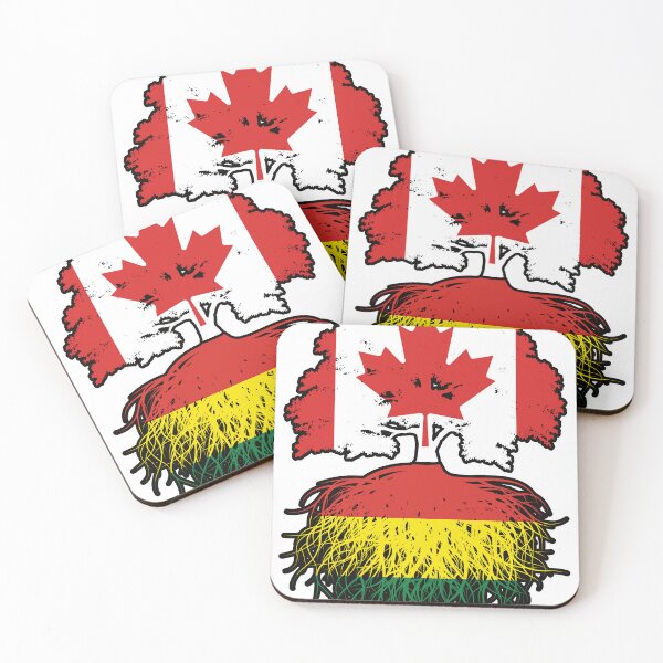 Item preview, Bolivia Bolivian Canadian Canada Tree Roots Flag designed and sold by FlagX.