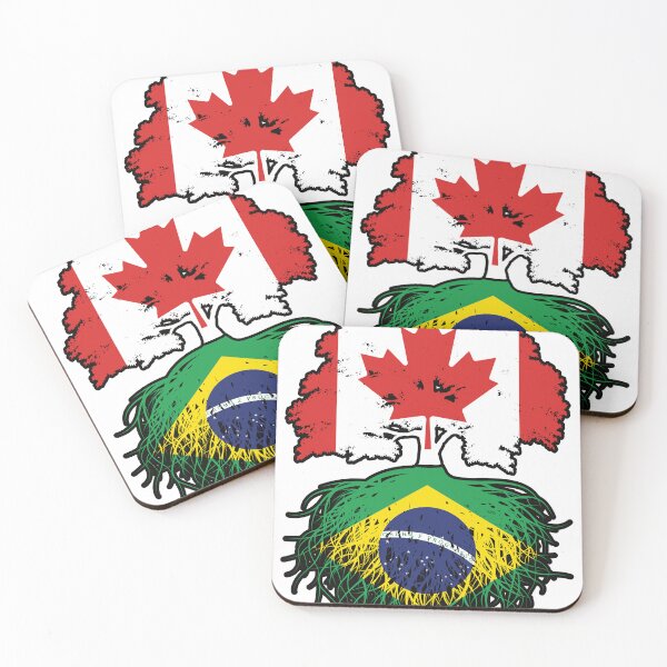 Item preview, Brazil Brazilian Canadian Canada Tree Roots Flag designed and sold by FlagX.