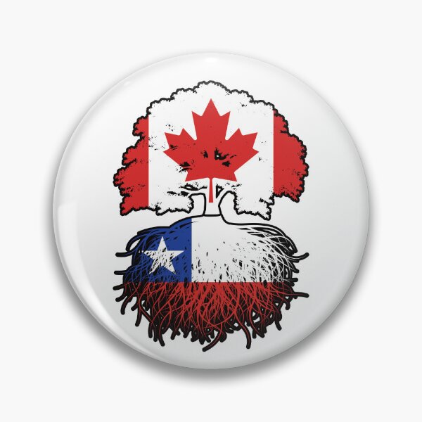 Item preview, Chile Chilean Canadian Canada Tree Roots Flag designed and sold by FlagX.
