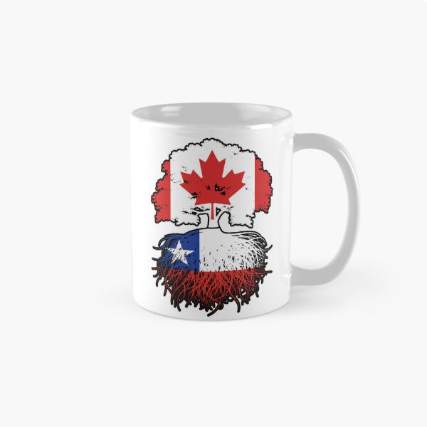 Item preview, Chile Chilean Canadian Canada Tree Roots Flag designed and sold by FlagX.