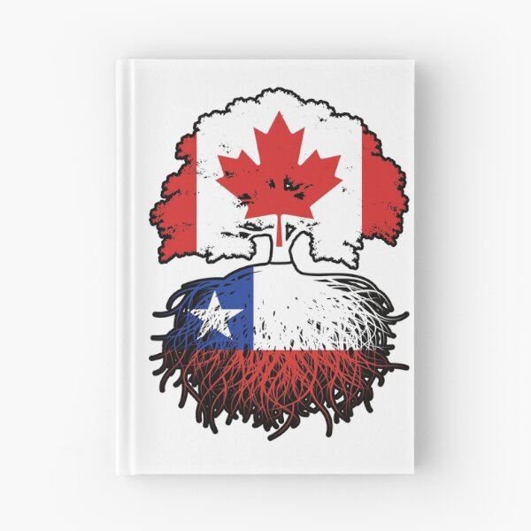 Item preview, Chile Chilean Canadian Canada Tree Roots Flag designed and sold by FlagX.