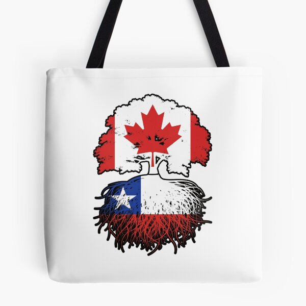 Item preview, Chile Chilean Canadian Canada Tree Roots Flag designed and sold by FlagX.