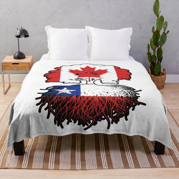 Item preview, Chile Chilean Canadian Canada Tree Roots Flag designed and sold by FlagX.