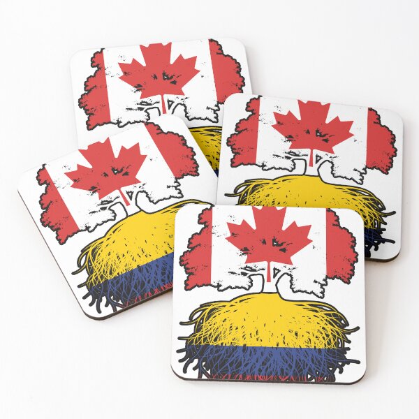 Item preview, Colombia Colombian Canadian Canada Tree Roots Flag designed and sold by FlagX.