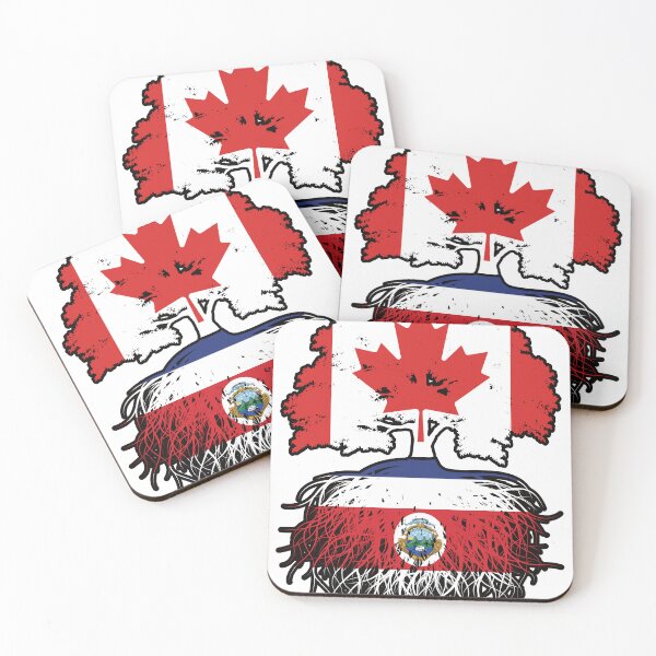 Item preview, Costa Rica Costa Rican Canadian Canada Tree Roots Flag designed and sold by FlagX.