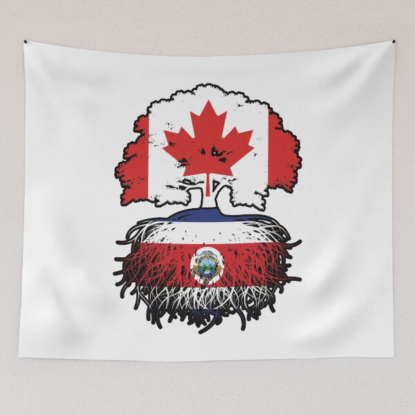 Item preview, Costa Rica Costa Rican Canadian Canada Tree Roots Flag designed and sold by FlagX.