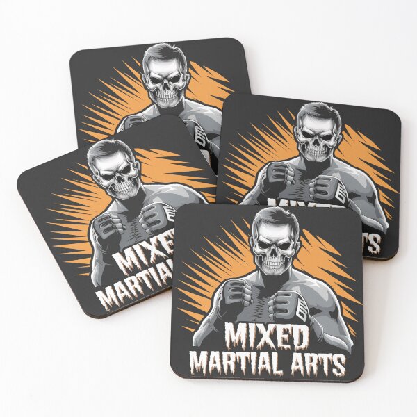 Item preview, Skull Fighter: Mixed Martial Arts Halloween Print designed and sold by cabana.space.