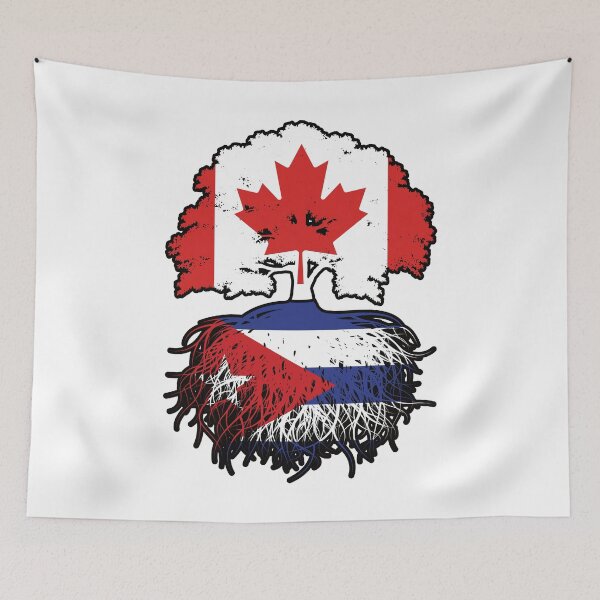 Item preview, Cuba Cuban Canadian Canada Tree Roots Flag designed and sold by FlagX.