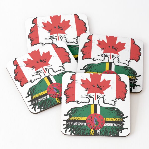 Item preview, Dominica Dominican Canadian Canada Tree Roots Flag designed and sold by FlagX.