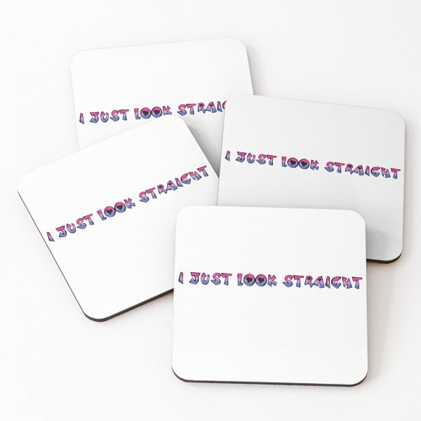 Item preview, I Just Look Straight Bisexual LGBT+ Meme designed and sold by feardeargcrafts.