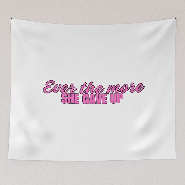 Item preview,  Ever the more, she gave up  (pink w/ black outline version) designed and sold by well0kthen.