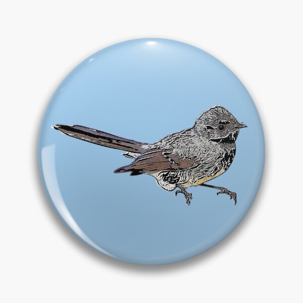 Item preview, Gray Fantail Black Alternate Design  designed and sold by designsasstultd.