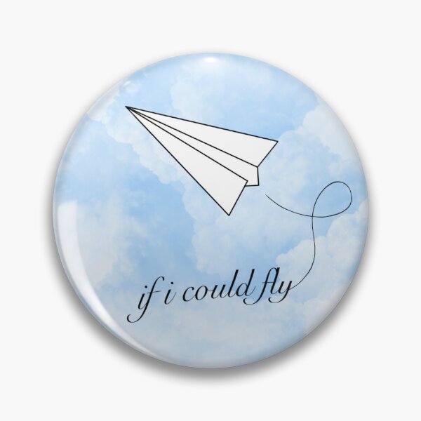 Item preview, If I Could Fly Sticker - Cloud Background  designed and sold by satorischefhat.