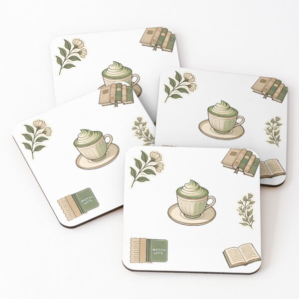 Item preview, PAQUETE DE PEGATINAS BOBA DE TÉ VERDE ESTÉTICO MATCHA Y ACADEMIA designed and sold by Arts4U.