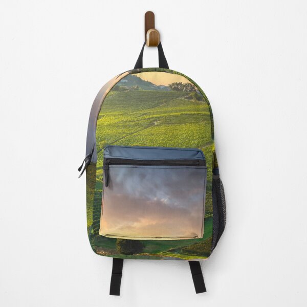 Item preview, Langhe vineyards landscape and La Morra village designed and sold by Stefano Orazzini.