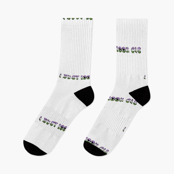 Item preview, I Just Look Cis Genderqueer LGBT+ Meme designed and sold by feardeargcrafts.