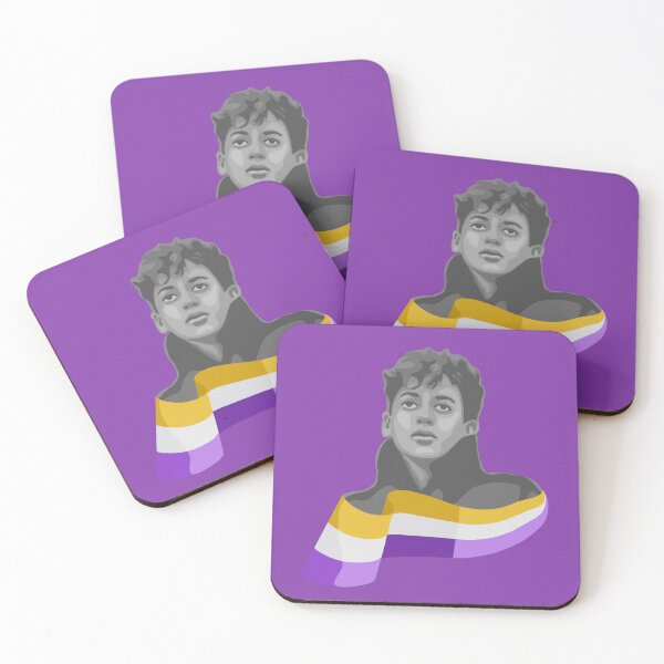 Item preview, Young Kamala Harris Portrait With Suffragist Flag  designed and sold by Unhinged Heather.