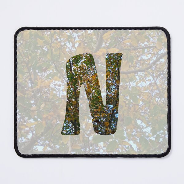 Item preview, Bold Letter ' N ' - Autumn Walnut Tree Design :) designed and sold by Myriel-Myriel.