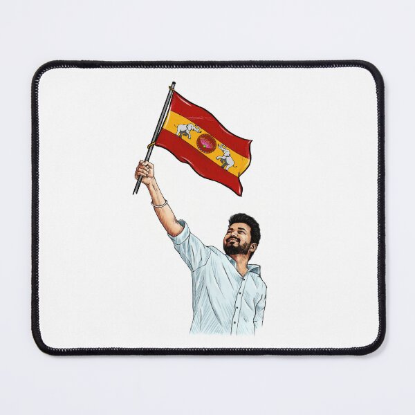 Item preview, TVK - Thamizhaga Vettri Kazhagam Flag designed and sold by prsnthprfct.