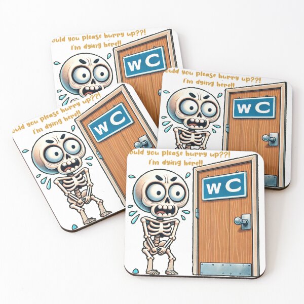 Item preview, Funny Skeleton wants to go to the bathroom designed and sold by LOveStOrSidE.