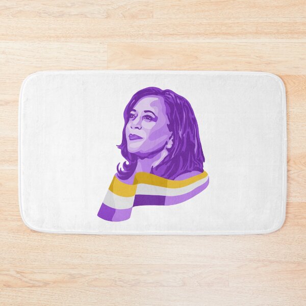 Item preview, Kamala Harris Portrait With Suffragist Flag  designed and sold by Unhinged Heather.