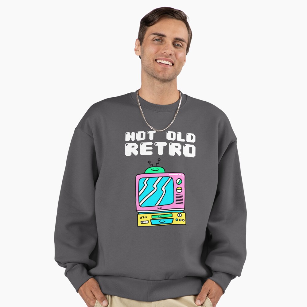 Not Old, Retro - Vintage Tv and VHS recorder Oversized T-Shirt