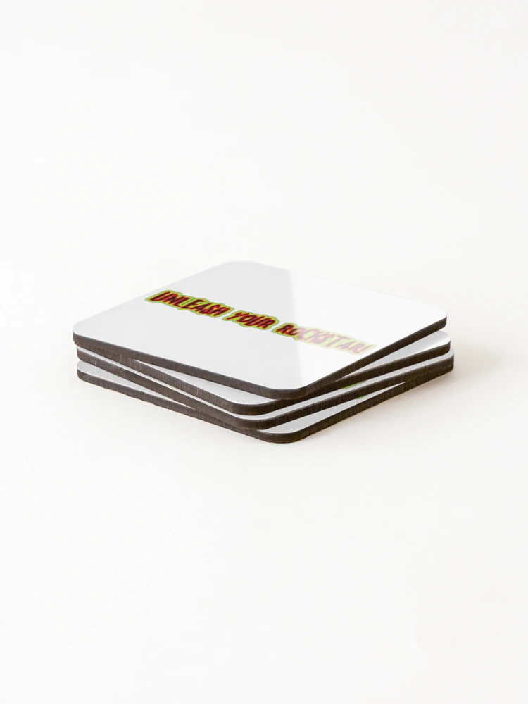 Thumbnail 4 of 5, Coasters (Set of 4), UNLEASH YOUR ROCKSTAR designed and sold by StlnUndrgrnd.