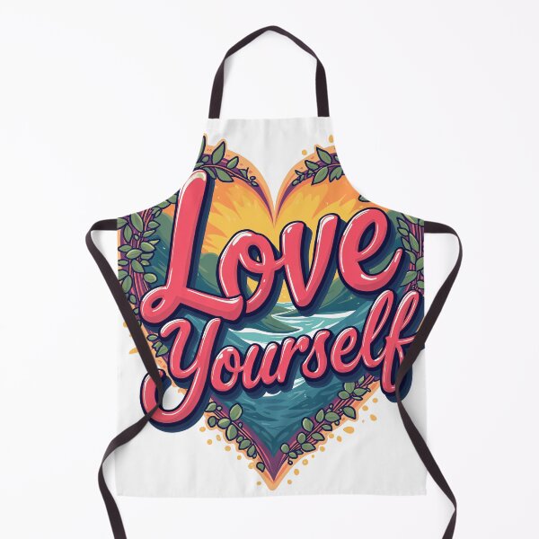 Item preview, "Love Yourself" Inspirational Graphic Design T-Shirt designed and sold by FunnyFarmDesign.
