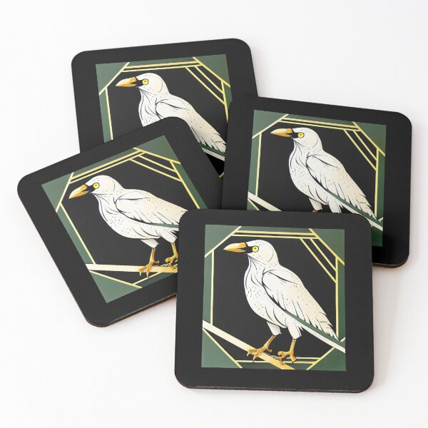 Item preview, WHITE CROW WITH YELLOW EYES by dePace' designed and sold by mrpropcake.