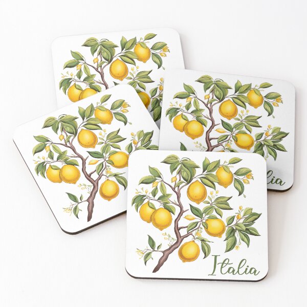 Item preview, Italia blooming lemon tree twig branch  designed and sold by EmeraldeaArt.