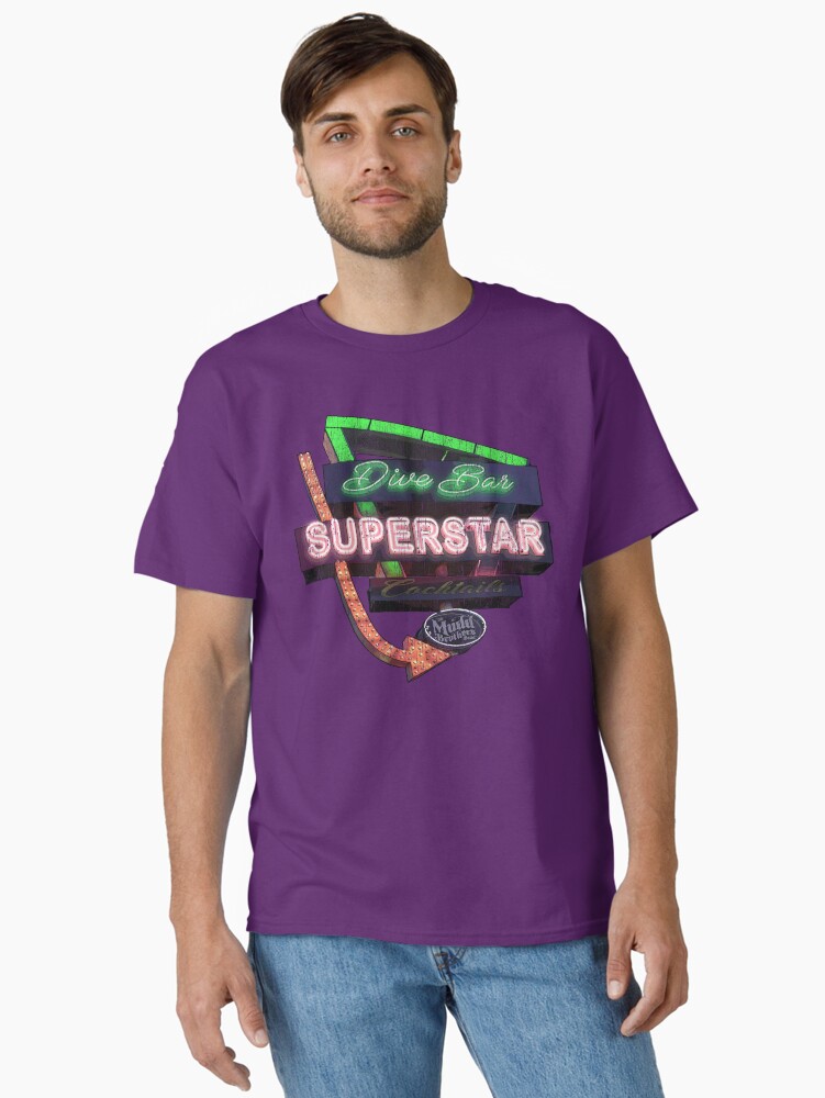 Thumbnail 1 of 7, Classic T-Shirt, Dive Bar Superstar Distressed designed and sold by ricasso64.