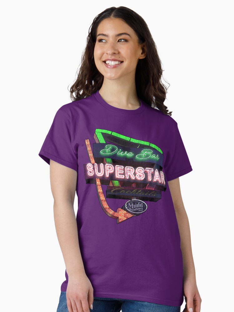 Thumbnail 2 of 7, Classic T-Shirt, Dive Bar Superstar Distressed designed and sold by ricasso64.