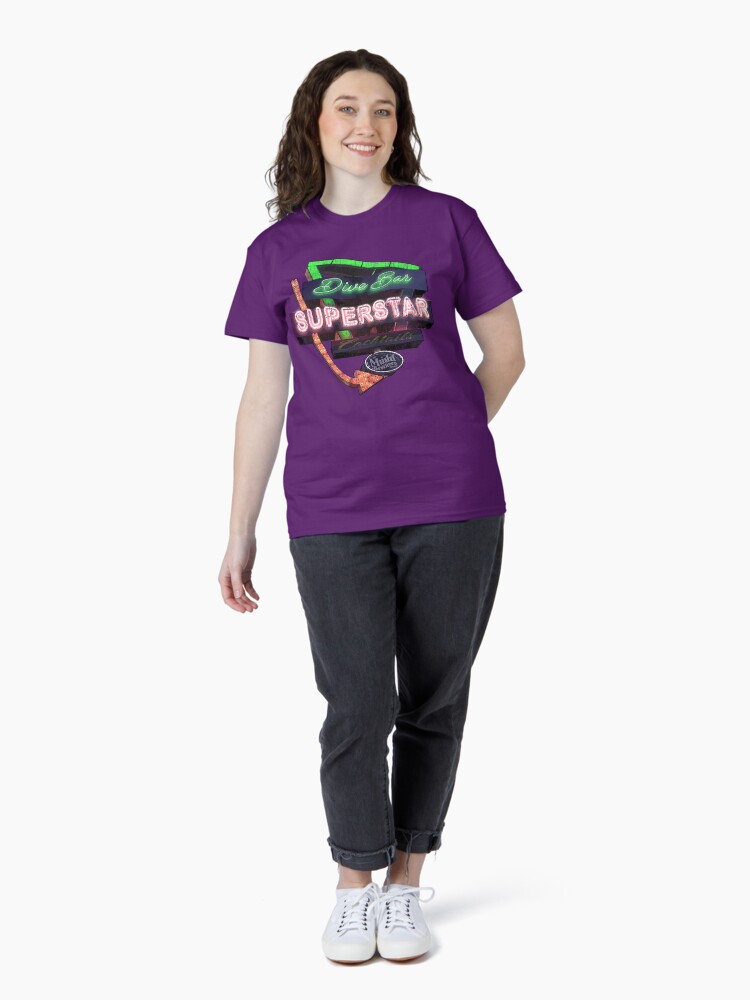 Thumbnail 4 of 7, Classic T-Shirt, Dive Bar Superstar Distressed designed and sold by ricasso64.