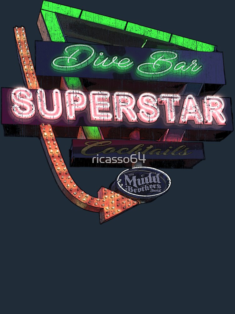 Thumbnail 6 of 6, Premium T-Shirt, Dive Bar Superstar Distressed designed and sold by ricasso64.