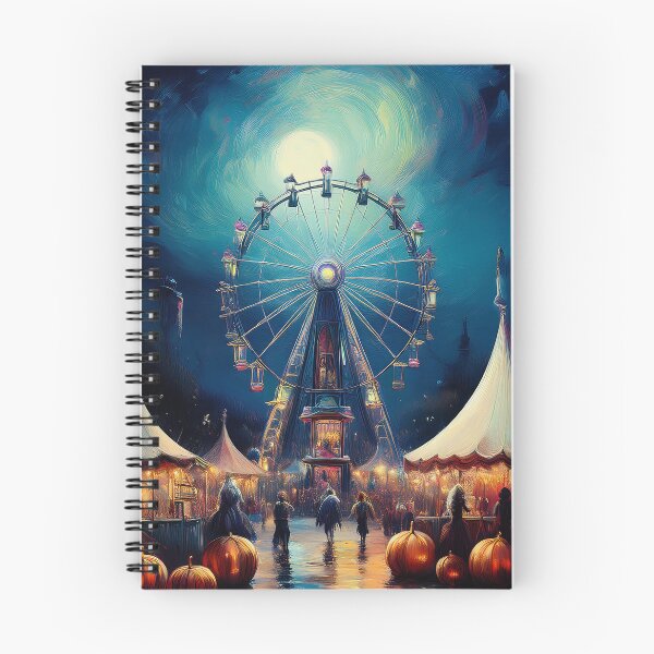 Item preview, Halloween Spooky Carnival - Haunted Ferris Wheel designed and sold by ArtistimoStudio.