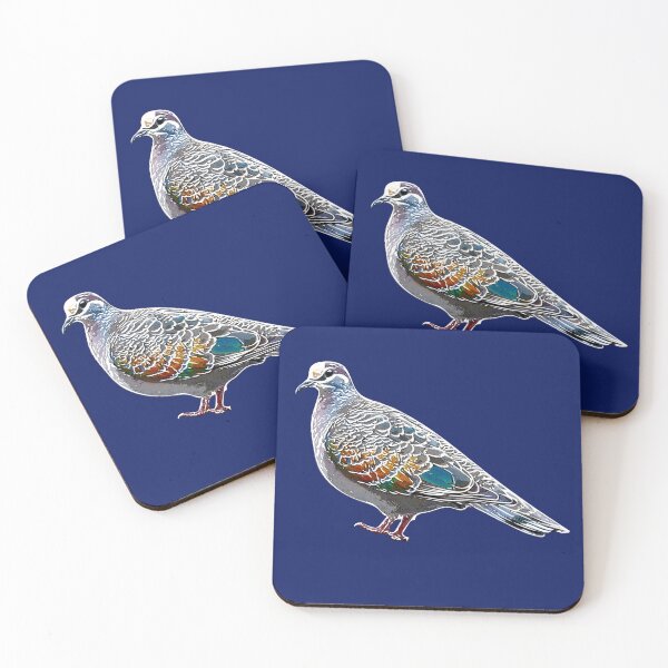 Item preview, Common Bronzewing White Alternate Design  designed and sold by designsasstultd.