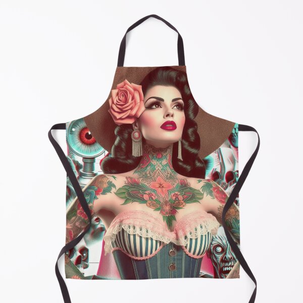 Item preview, Retro Tattooed Pin-up designed and sold by PulpVintage.