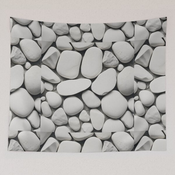 Item preview, Warm White Rough Grainy Stone Texture Background – Natural, Organic Surface designed and sold by hjian8219.