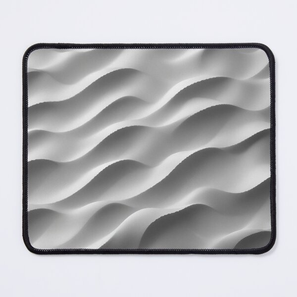 Item preview, 3D Illustration of White Seamless Wave Pattern with Light and Shadow – Decorative Wall Panel designed and sold by hjian8219.