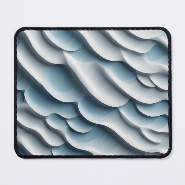 Item preview, 3D Illustration of White Seamless Wave Pattern with Light and Shadow – Decorative Wall Panel designed and sold by hjian8219.