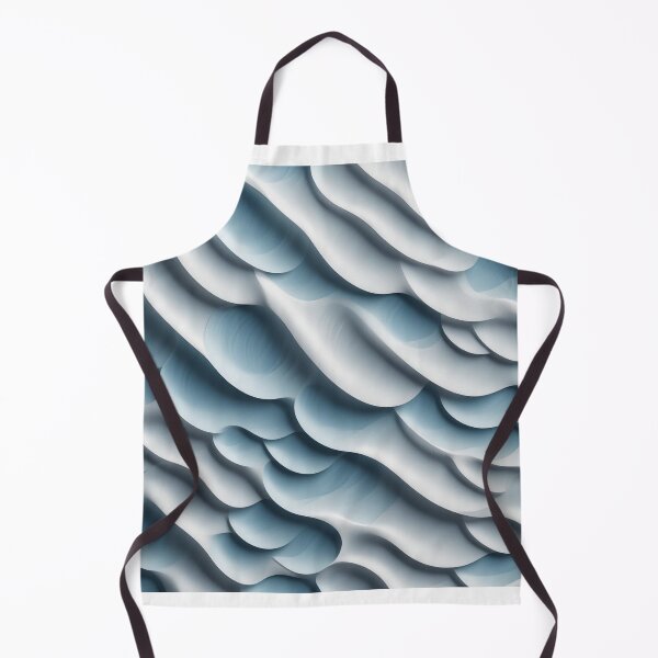 Item preview, 3D Illustration of White Seamless Wave Pattern with Light and Shadow – Decorative Wall Panel designed and sold by hjian8219.